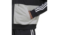 Женская толстовка Adidas на молнии, серо-чёрная, HC8833