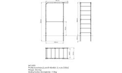 Outdoor gymnastics ladder MO-003 - Marbo Sport