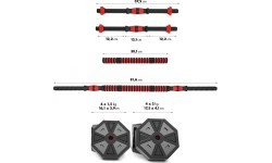 SGC20  BARBELL AND DUMBBELLS COMPOSITE HMS - 15 kg