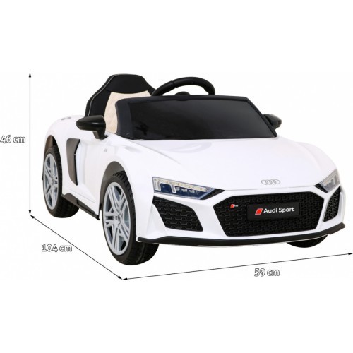 Elektromobilis Audi R8 LIFT, baltas