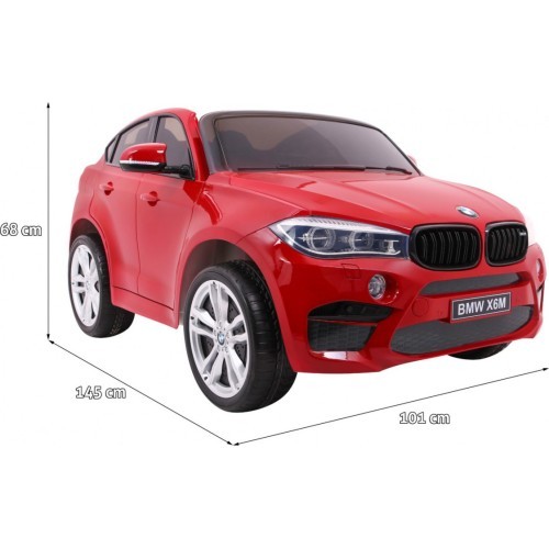Электромобиль BMW X6M XXL, окрашенный красный