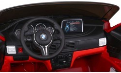 Elektromobilis BMW X6M XXL, dažytas raudonas
