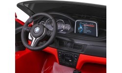 Elektromobilis BMW X6M XXL, dažytas raudonas