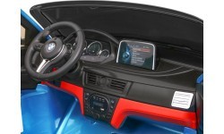 Elektromobilis BMW X6M XXL, mėlynas