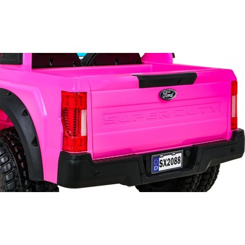 Elektromobilis vaikams Ford Super Duty, rožinis