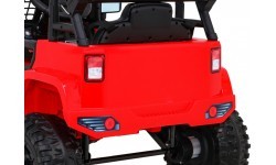 Elektromobilis Jeep Dark Night, raudonas