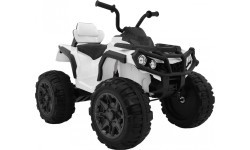 Elektromobilis keturratis ATV 2,4 GHz, baltas