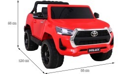 Toyota Hilux elektromobilis vaikams, raudonas