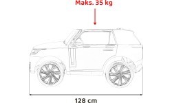 Elektromobilis Range Rover SUV Lift, raudonas