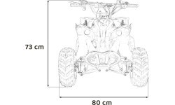 RENEGADE HighPer 110CC degimo keturratis geltonos spalvos
