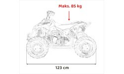 RENEGADE HighPer 110CC degimo keturratis geltonos spalvos