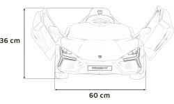 Elektromobilis Lamborghini Revuelto, mėlynas