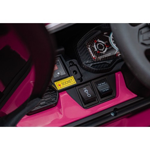 Elektromobilis Lamborghini Revuelto XL STRONG, rožinis