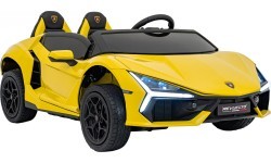 Elektromobilis Lamborghini Revuelto XL STRONG, geltonas