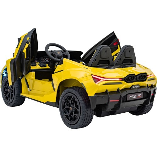 Elektromobilis Lamborghini Revuelto XL STRONG, geltonas