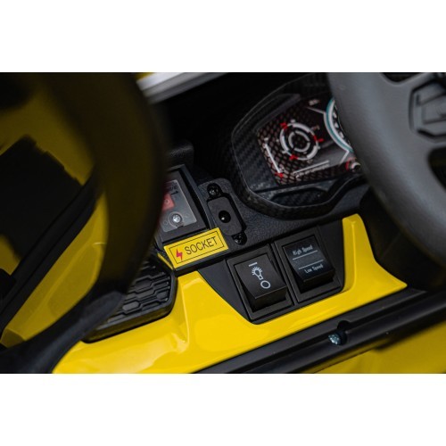 Elektromobilis Lamborghini Revuelto XL STRONG, geltonas