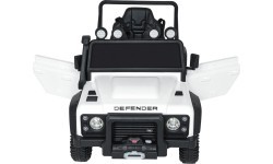 Land Rover Defender 110 SVX Concept elektromobilis baltas