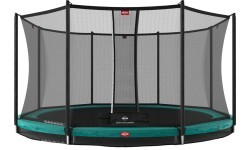BERG Favorit InGround 430 зелёный + защитная сетка Comfort