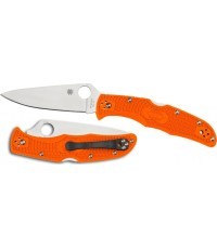 Folding Knife Spyderco C10FPOR Endura 4, Flat Ground, Orange
