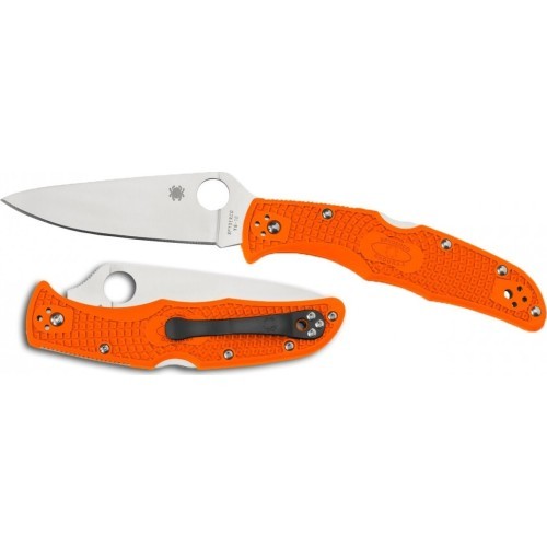 Складной нож Spyderco C10FPOR Endura 4, Flat Ground, оранжевый