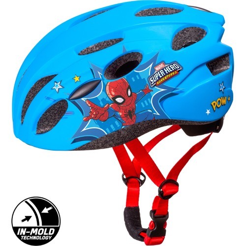 Шлем SPIDERMAN, in-mold, 52-56 см (синий/красный)