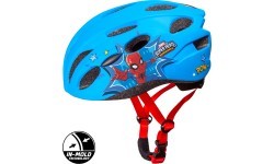 SPIDERMAN Helmet, in-mold, 52-56 cm (blue/red)