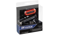 FORCE Futuro bike light set, USB rechargeable (black)