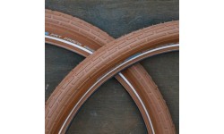 Schwalbe Fat Frank 700 x 50C (50-622) Tire // sold with tube (DV), puncture protection, reflective strip (brown/brown)