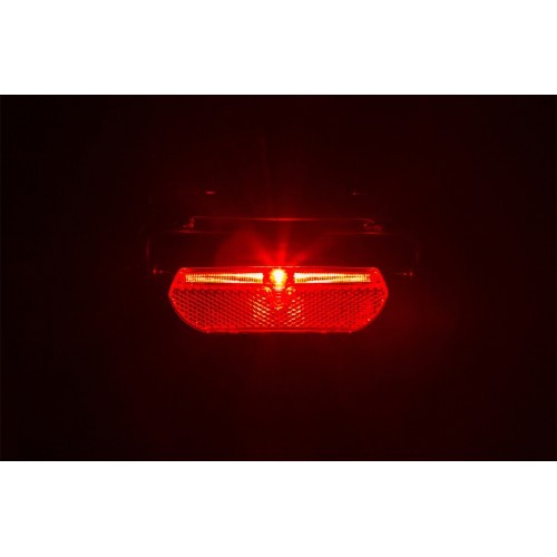 BONIN rear light for rack, dynamo-powered, 6V 111x36x39mm