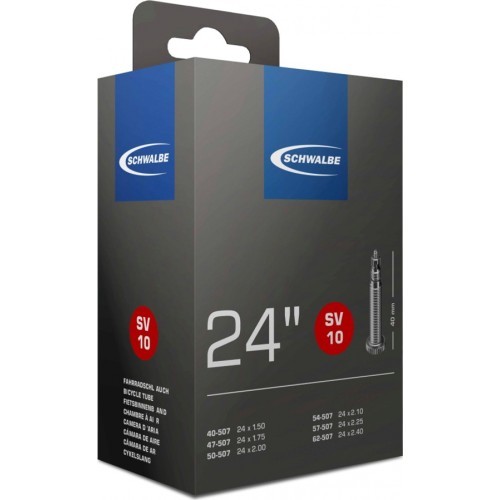 Schwalbe inner tube 24x1.50/2.40 SV10 40mm 40/62-507