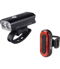 Žibintų komplektas FORCE DIVER ARC USB