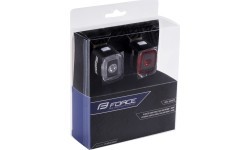 Žibintų komplektas FORCE FLEA // 200LM, USB-C