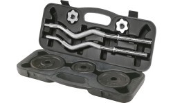 Curl Barbell Set with a Case inSPORTline BEZ20 20 kg