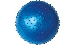 Gimnastikos kamuolys Yate su spygliukais, 65 cm, mėlynas