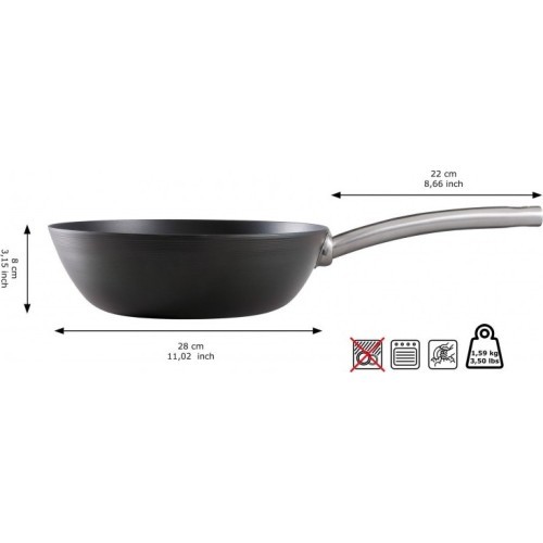 Anglies plieno WOK keptuvė Skottsberg 28cm