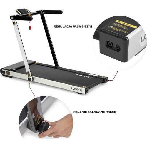 LOOP12 GREY ELECTRIC TREADMILL HMS