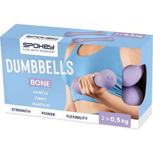 Neopreninių hantelių rinkinys Spokey BONE 2x 0,5 kg