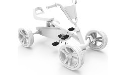 Pedalai Berg Buzzy, juodi, su alkūniniu velenu
