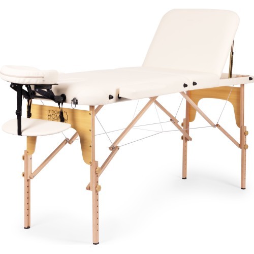 Wooden massage and rehabilitation table, 3-segment, foldable into a suitcase + bag ModernHome