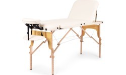 Wooden massage and rehabilitation table, 3-segment, foldable into a suitcase + bag ModernHome
