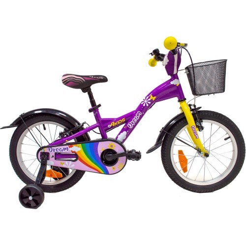 4KIDS Dream 16" размер 9,5" (24 см) (стальной, фиолетовый)