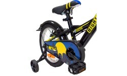 Детский велосипед 4KIDS Nightman 16", рама 10" (25,5 см), стальной, чёрно-синий