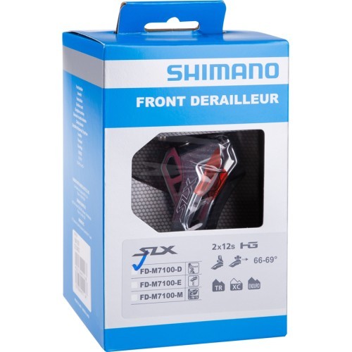 Передний переключатель Shimano SLX FD-M7100, 2x12 скоростей, Side-Swing, Direct Mount