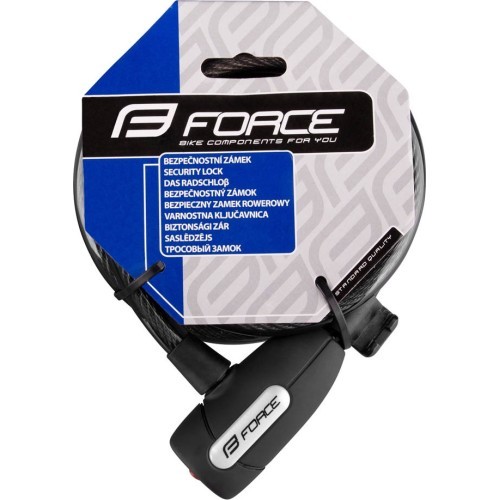 Spyna FORCE Lux su laikikliu, 180/12mm (juoda)