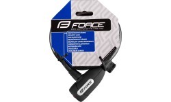 FORCE Lux Bike Lock with Bracket, 180/12mm (black)