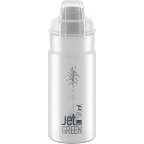 Бутылка для воды ELITE Jet Green 550ml (прозрачная/светло-серая)