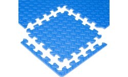 Puzzle mat inSPORTline Famkin (12 tiles, 18 edges) - Blue