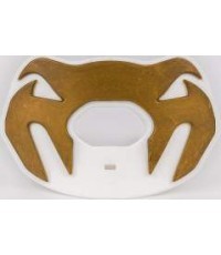 Капа Venum Elite Lipguard Logo Edition, бело-золотая