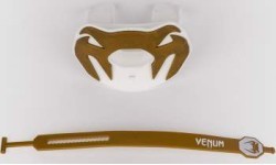 Venum Elite Lipguard Logo Edition dantų apsauga, balta/auksinė