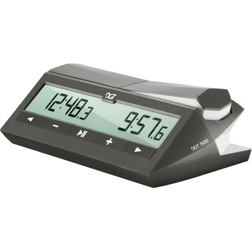 Skaitmeninis šachmatų laikrodis DGT 1500, pilkas